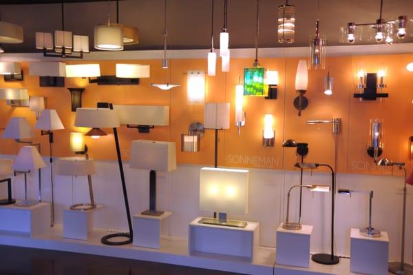 Contemporary lighting by Sonneman