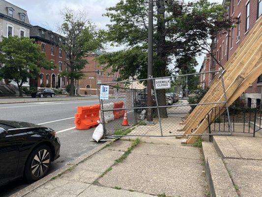 Hi would you be able to put a ramp up from the curb to the street? 2031 Spring Garden Street.