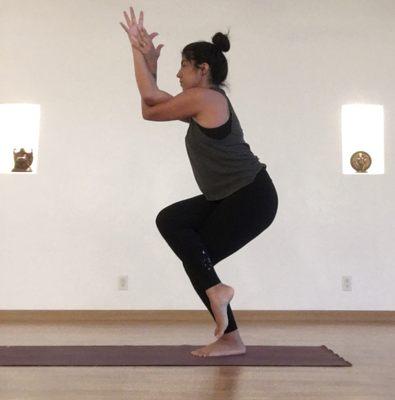 Hatha Flow Yoga teacher Lauren teaches Monday, Wednesday, and Fridays at 9:30 a.m.