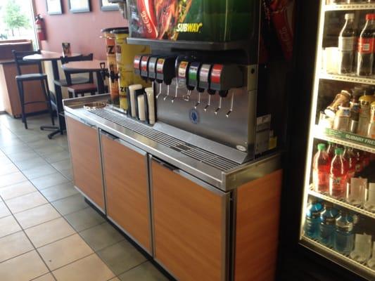 Very clean beverage area