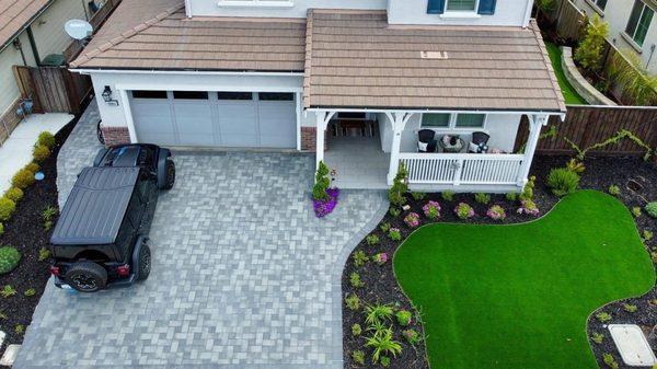 Paver driveway and walkway