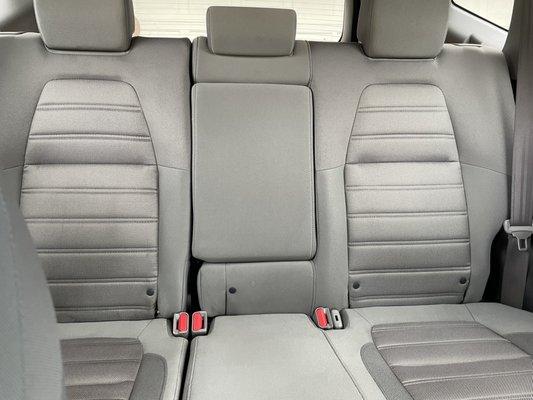 Back seats nothing that was there and I wish I had taken before pics but these are after and there's a huge change