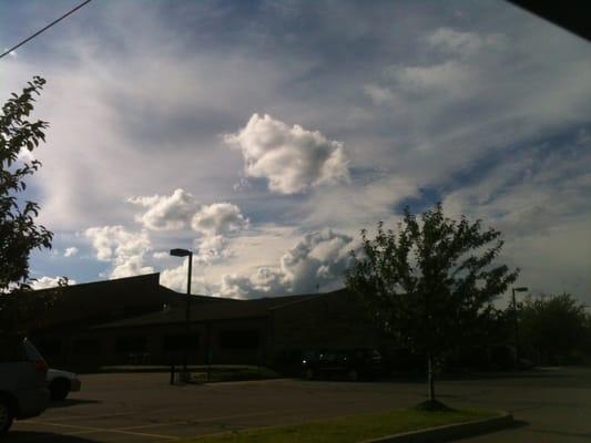 Parish center entrance