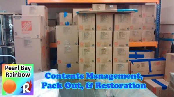 Our Complete Contents Inventory, Pack-Out, Restoration, and Cleaning Services Make Your Life Easier.