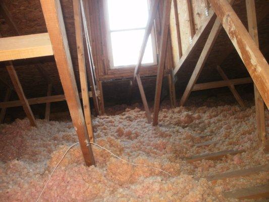 Very well insulated attic!