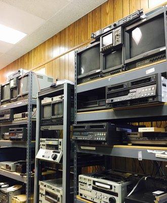 Our technicians spend a lot of time with these decks, transferring almost any old tape formats to DVD or files and preserving memories!