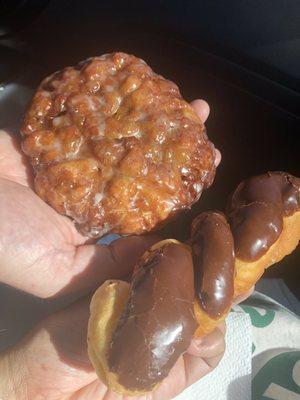 Apple Fritter & chocolate twist