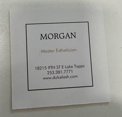 Morgan's info