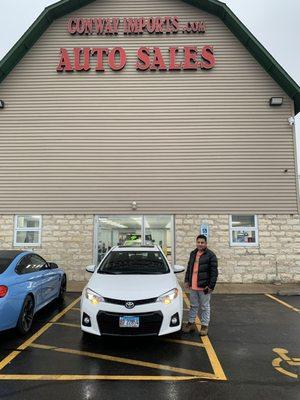 Congratulations Fredy on your 2016 Toyota Corolla for your son. Merry Christmas!