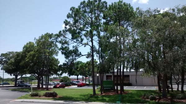 As seen from across Himes. Also fronts Waters. ATM is drive thru (pictured on left) parallel to Waters across the bank's parking lot..