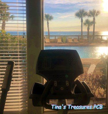 Fitness Center overlooking pool, beach & Gulf Can't beat the view!