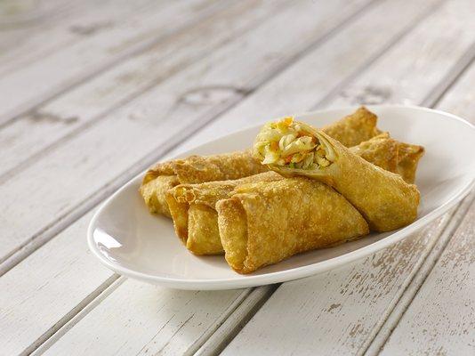 Vegetable Egg Rolls - 3 each mixed vegetable spring rolls served with soy & duck sauces (contains nuts & soy)