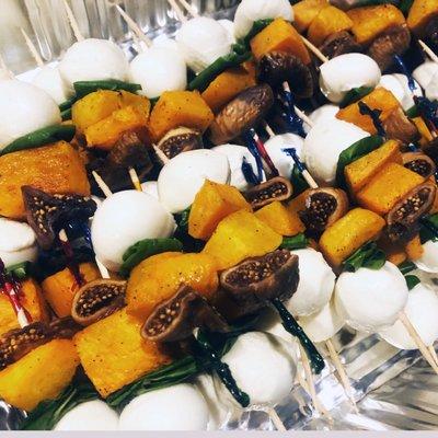 Appetizer
Fall Fig Caprese Skewers