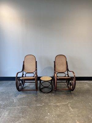 Thonet Rockers with Stool