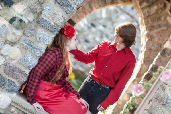 Zimmermann-Brown engagement photo.