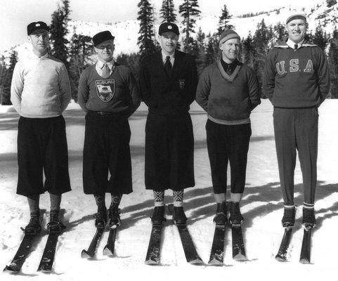 Old school - some of the original founders of Auburn Ski Club