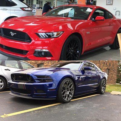 Two Detailed Ford Mustang GT