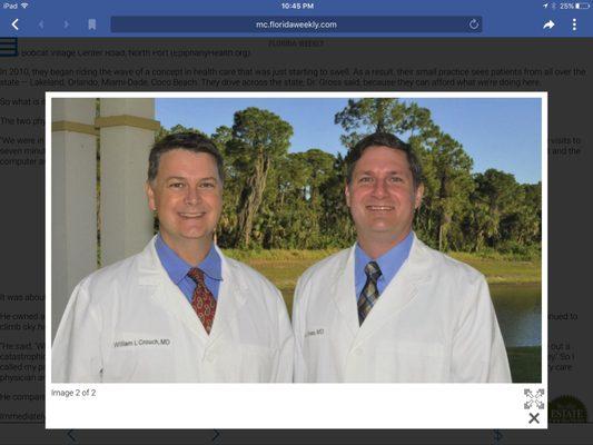 Dr. William L. Crouch and Dr. Lee S. Gross