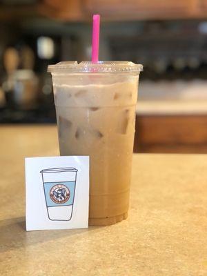 Cold brew with heavy whipping cream and sf vanilla. I also picked up a few of their cute stickers.