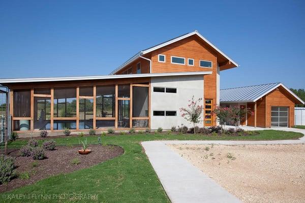 5-star rated green home with pool in screened porch.