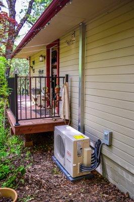 This is the size of the Fujitsu ductless A/C and heating outdoor system installed by Spoor's Heating and Air Conditioning.