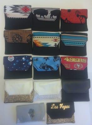 Large variety of patterns for our Card & Currency Wallets. Easily customizable