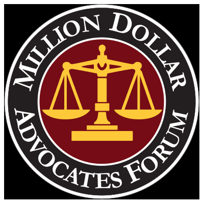 Recipient of the Million Dollar Advocates Forum