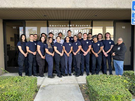 Graduates of one of our EMT classes