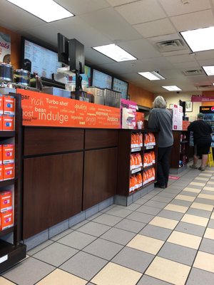 Dunkin' Donuts counter