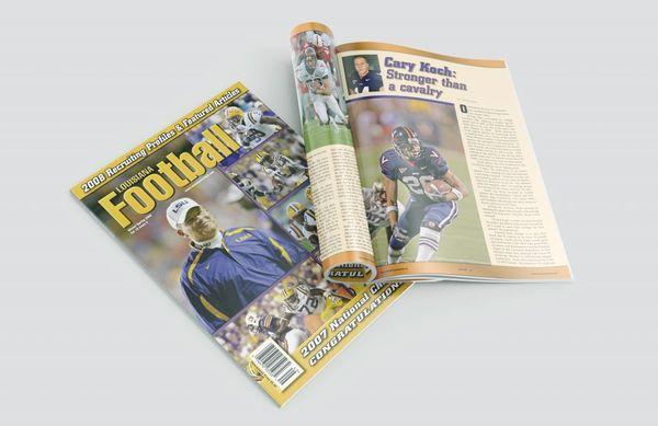 Sports magazine design