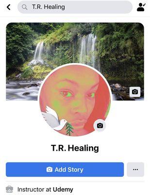 Facebook:
 T.R. HEALING - Inspirational Post with a in-depth view of our mission.