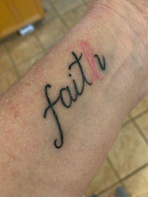 Faith tattoo #breastcancer #survivor #faith