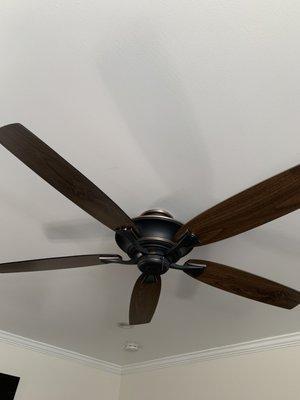 Ceiling fan installation