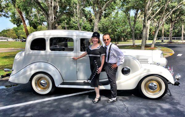 Danny & Rhonda, On our Way to Pick Up a Bride and Bring to the Church.