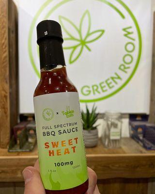 Our new CBD-infused BBQ Sauce, "Sweet Heat"