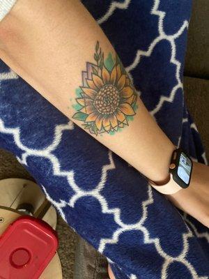 Sunflower tattoo