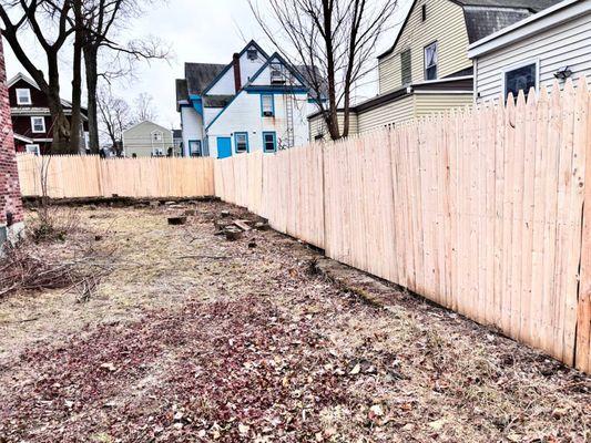 wooden fence