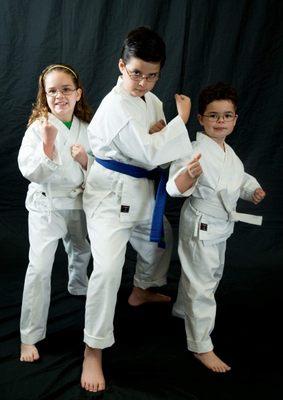 My 3 karate kids, December 2014