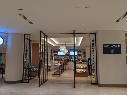 Entrance from the Marriott lobby elevators