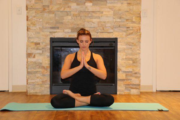 Try yoga by the fireplace in our beautiful heated and non heated studio.