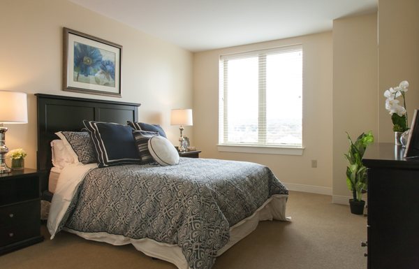 The Residence at Watertown sample Bedroom.