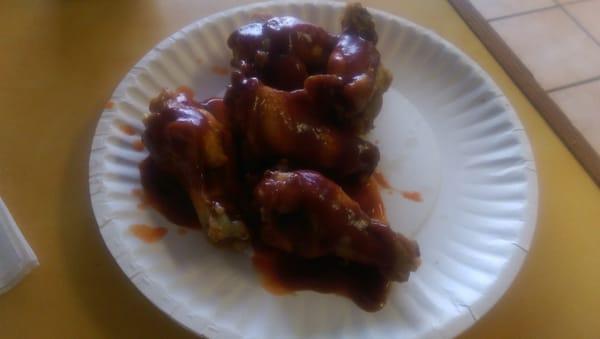 HOT-BBQ wings.