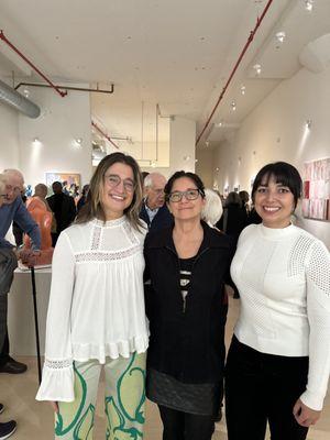 Stanek Gallery staff (left to right): PR Coordinator Isabella Del Signore, Owner and Director Katherine Stanek, Co-Director Jennifer Bedford