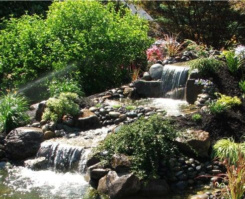 Waterfall feature we built in the summer of '09