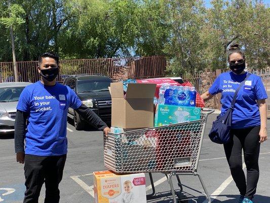 U.S. Bank dropped off donations & lunch today to show our appreciation. 6/21/2020