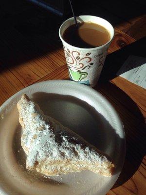 Guava pastry with drip coffee