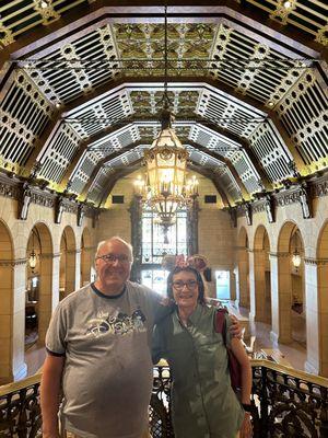 Inside the former lobby of the Biltmore hotel