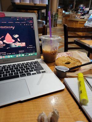 Late study session...so hard to find coffee shops open at night these days...thanks for being open!