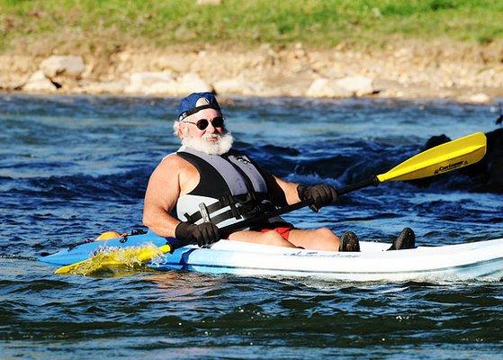 Kayaking on the Caddo! Where Santa spends his off-season ;-)