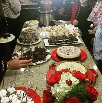 Wonderful holiday dessert spread